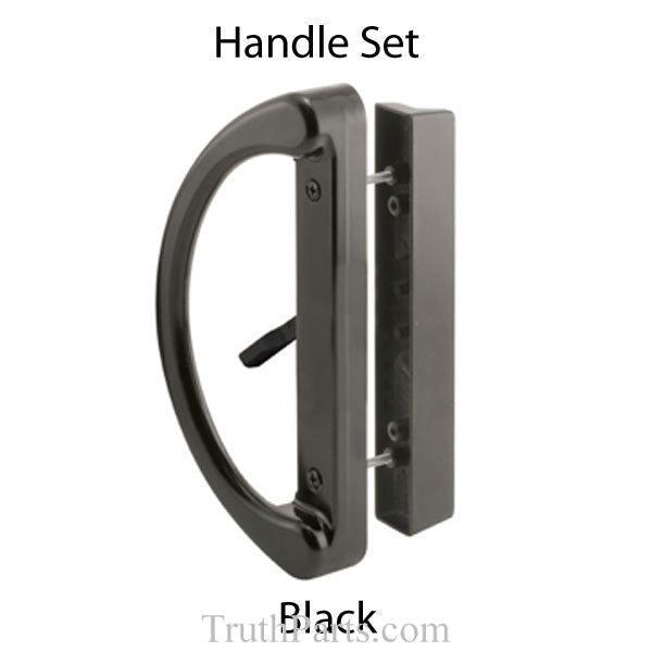 Handle Set - Sliding Patio Door, Heavy Duty - Black