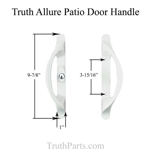 Truth® Active Sliding Door Handle with Centered Key Cylinder